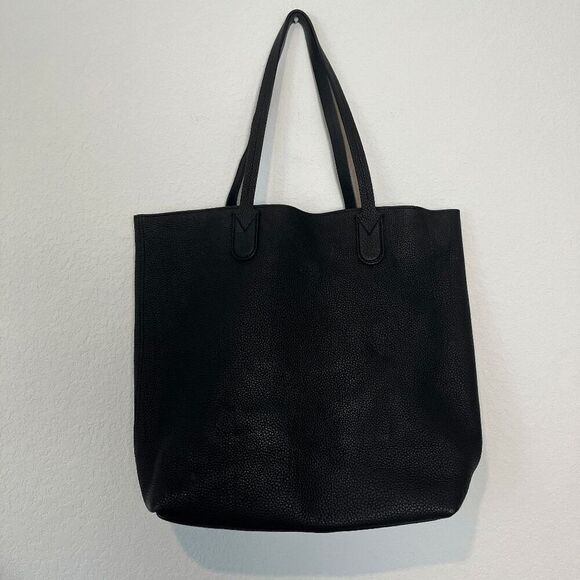 Longchamp Essential North/South Black Leather Tote Women's Purse - Picture 7 of 16